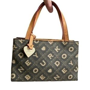 Dooney and Bourke ultra rare crossword mini tote bag